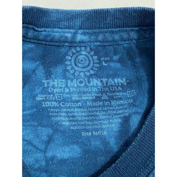 The Mountain Patriotic Eagle Graphic T-Shirt Adult Size Large USA Flag Casual - Picture 6 of 8